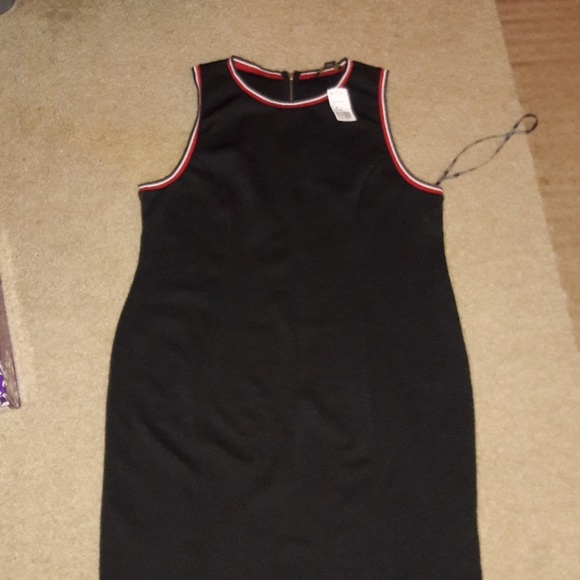 Forever 21 Dresses & Skirts - Black Sleeveless Dress with Red/White Trim